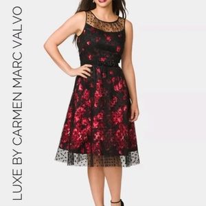 Luxe by Carmen Marc Valvo Tulle Dress 10